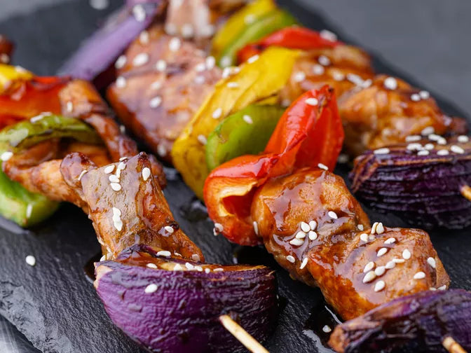 Salmon Teriyaki Skewers